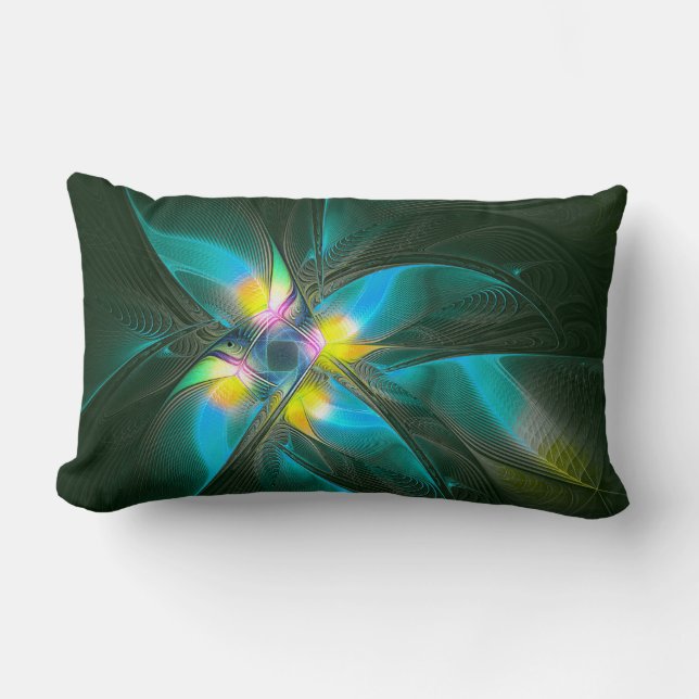 Bird of Paradsie Lumbar Cushion (Front)