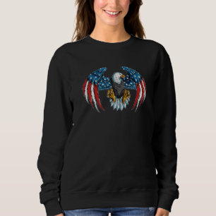 Bird Of Prey America Flag Eagle Bald Eagle Bird Of Sweatshirt