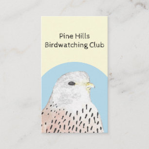 Bird of Prey Kestrel Birding Birdwatching Club Business Card