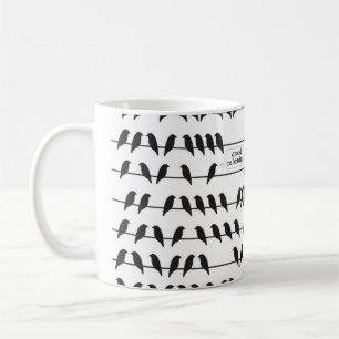 bird on a wire mug