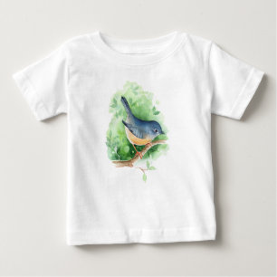 Bird on branch baby T-Shirt