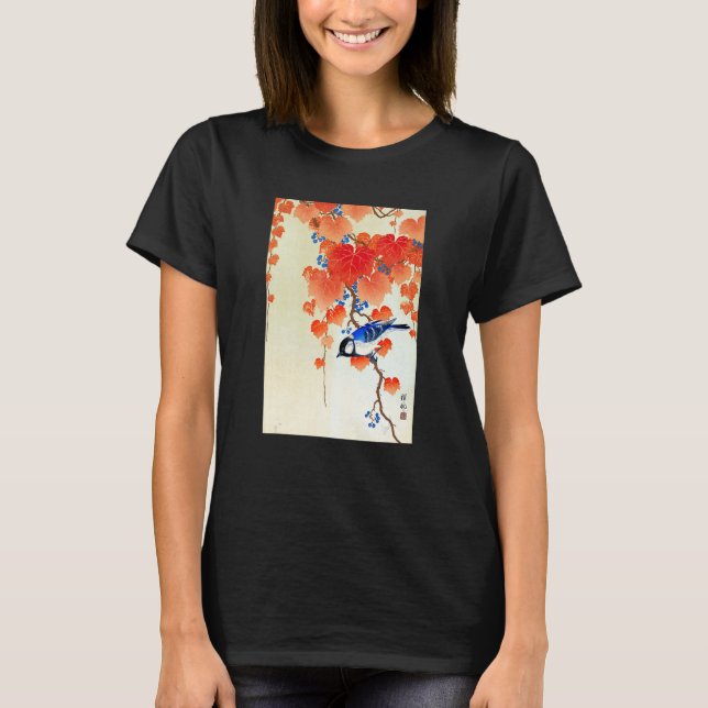 Bird on Branch by Ohara Koson T-Shirt (Front)