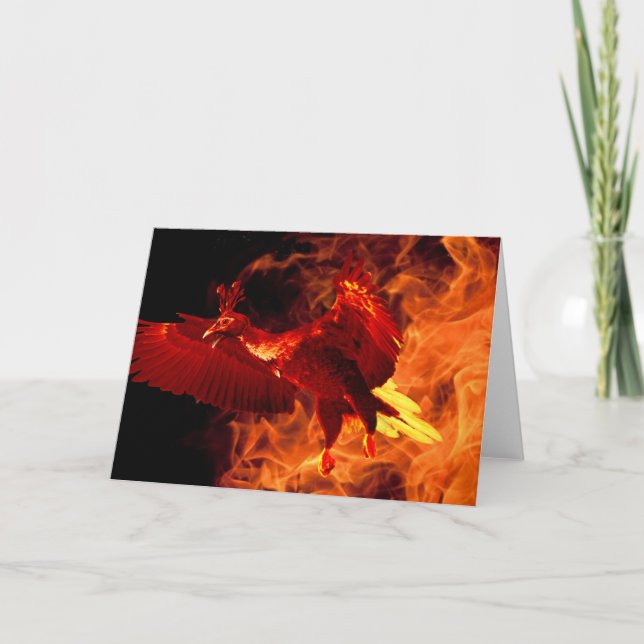Bird on Fire Card (Front)