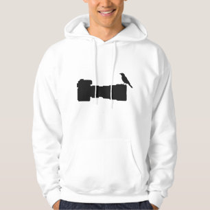 Bird on Long Lens Camera Bird Photographer Photogr Hoodie