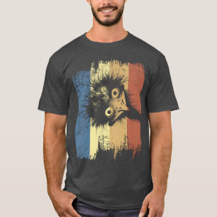 Bird ostrich emu ostrich funny bird retro retro T-Shirt