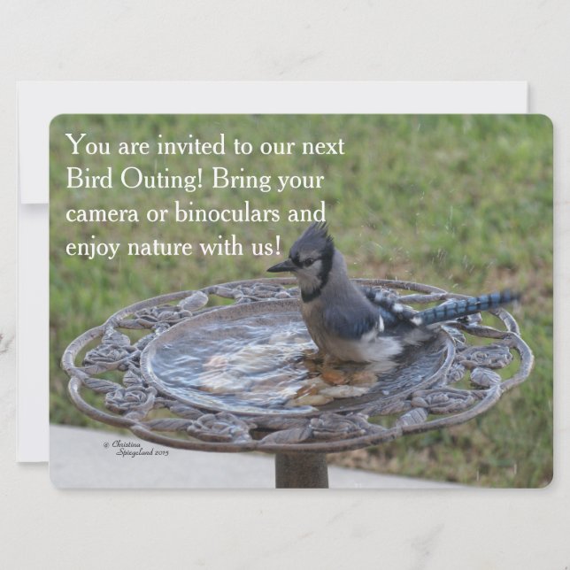 Bird outing Nature Invitation Card (Front)