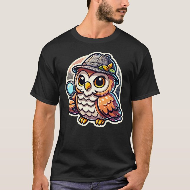 Bird Owl Detective - Detective Wisdom - Detective  T-Shirt (Front)