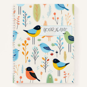 Bird Pattern 3 Notebook