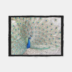 Bird Peacock Animal Wildlife Fleece Blanket