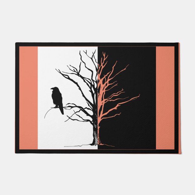Bird Photography Crow or Raven Doormat (Front)