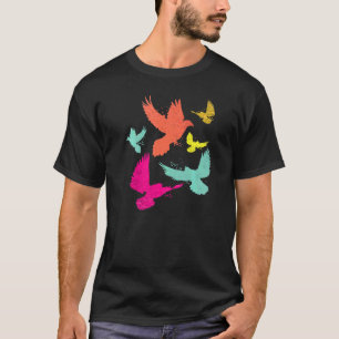 Bird Pigeon Animal Pigeon Racing Colourful Pigeon T-Shirt