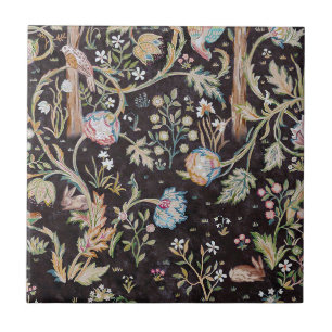 Bird & Rabbit in The Flower Garden, William Morris Ceramic Tile