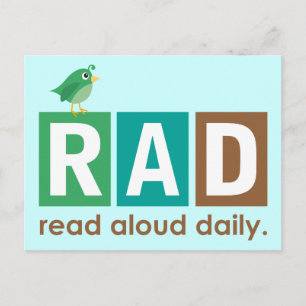 Bird RAD - Read Aloud Daily Reading Gift Postcard