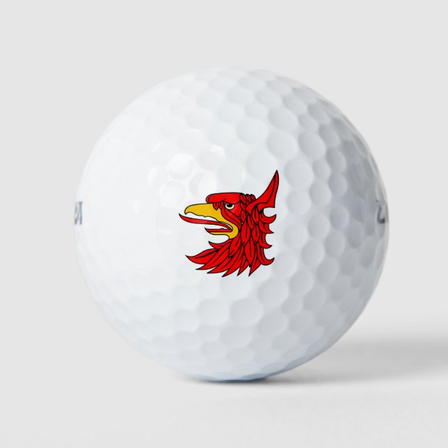 Bird Red Creature Beak Golf Balls (Front)