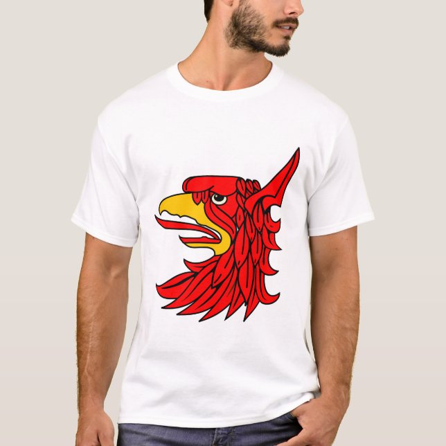 Bird Red Creature Beak T-Shirt (Front)