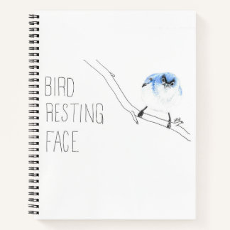 Bird Resting Face (Blue-grey Gnatcatcher) Notebook