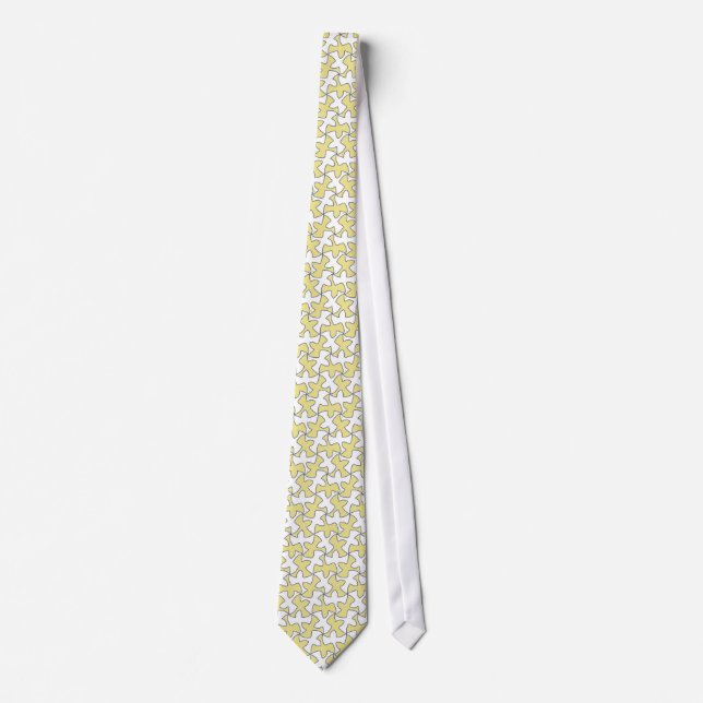 Bird Retro Striped Tie (Front)