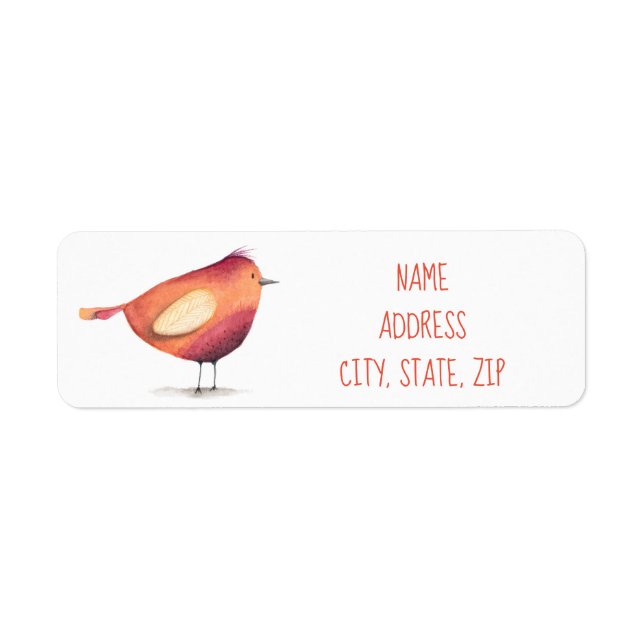 Bird Return Address Label (Front)