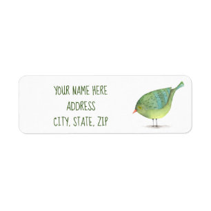 Bird Return Address Label