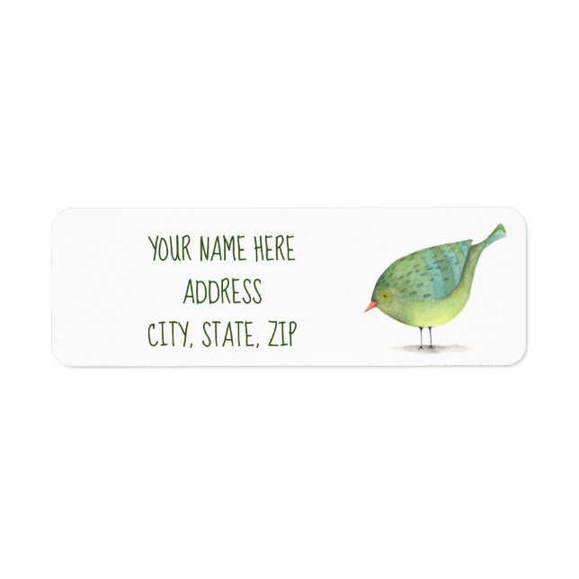 Bird Return Address Label (Front)