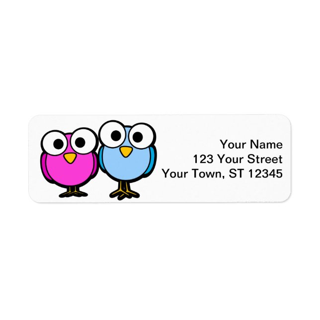 Bird return address stickers - small lables (Front)