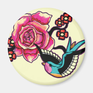 Bird & Rose Magnet