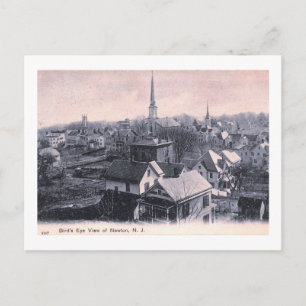 Bird’s Eye View of Newton, New Jersey Vintage Postcard