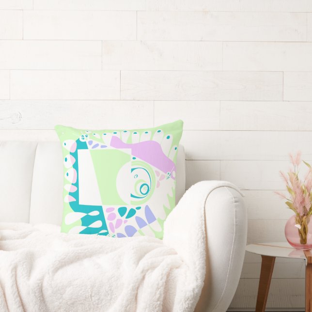 Bird’s Nest - Mint White Cushion (Couch)