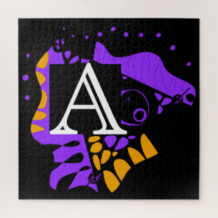 Bird’s Nest - Personalised Initial Letter A Jigsaw Puzzle