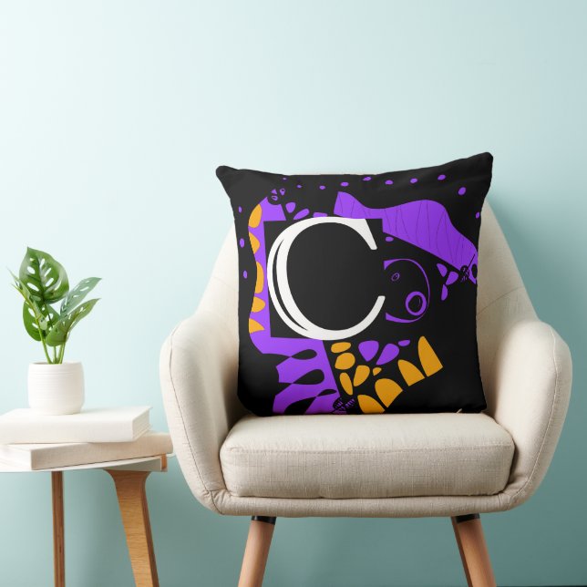 Bird’s Nest - Personalised Initial Letter C Cushion (Chair)