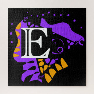 Bird’s Nest - Personalised Initial Letter E Jigsaw Puzzle