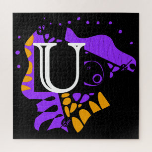 Bird’s Nest - Personalised Initial Letter U Jigsaw Puzzle