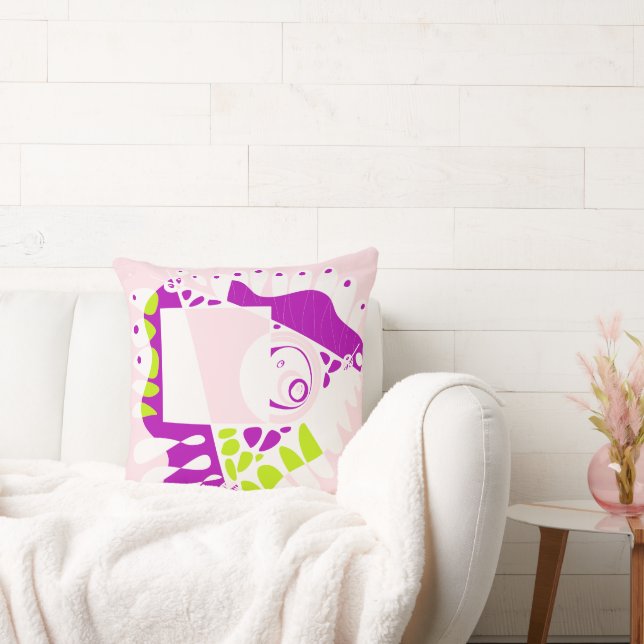 Bird’s Nest - Pink Lemonade White Cushion (Couch)