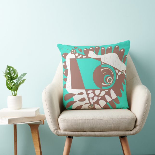 Bird’s Nest - Spearmint Brown Cushion (Chair)