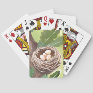 Bird’s Nest   Watercolor Eggs Nature Playing Cards