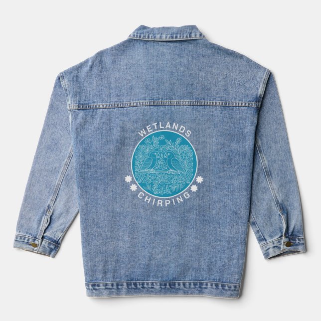 bird sanctuary denim jacket (Back)