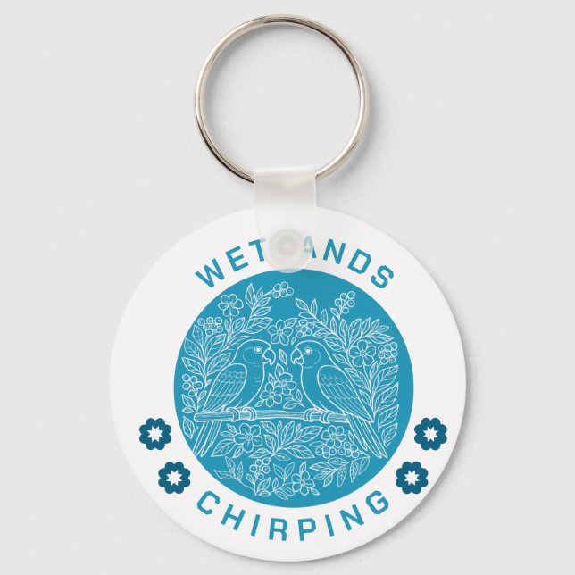 bird sanctuary key ring (Front)