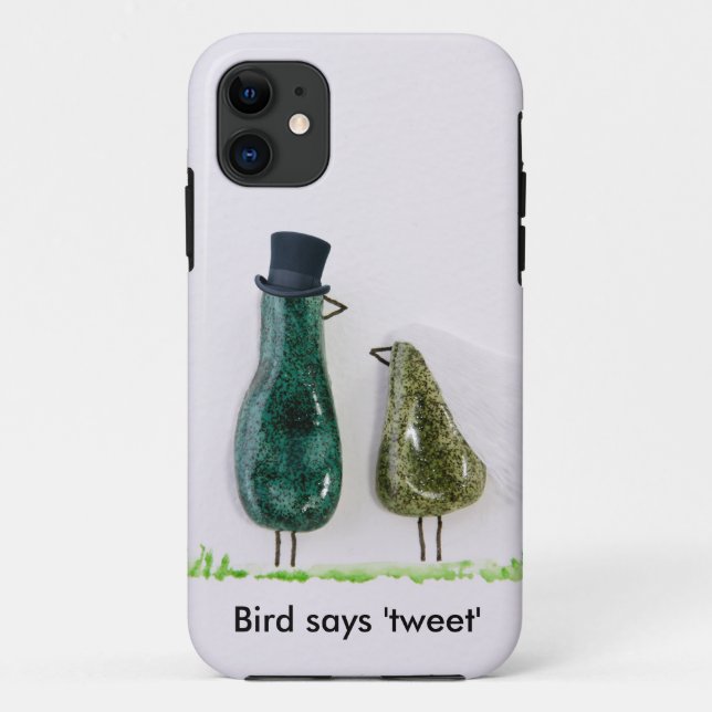 Bird says 'tweet' Case-Mate iPhone case (Back)
