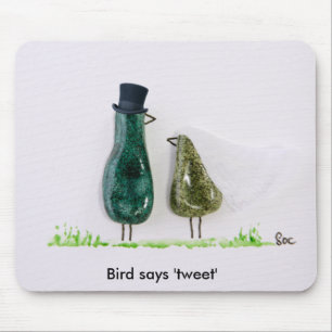 Bird says 'tweet' mouse pad