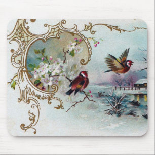 Bird Scene Mouse Pad
