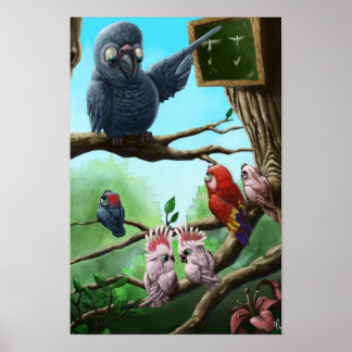 Bird school poster