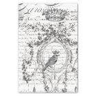Bird Script Decoupage Paper