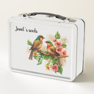 Bird seed container Metal Lunchbox