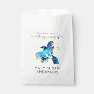 Bird Seed Packet Memorial Funeral Favour Bag