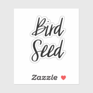 Bird Seed Storage Sticker