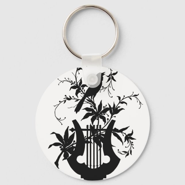 Bird silhouette key ring (Front)