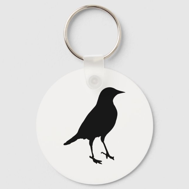 Bird Silhouette Key Ring (Front)