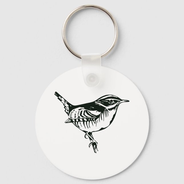 Bird Silhouette Key Ring (Front)