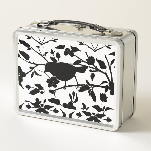 Bird Silhouette Metal Lunch Box (Back)