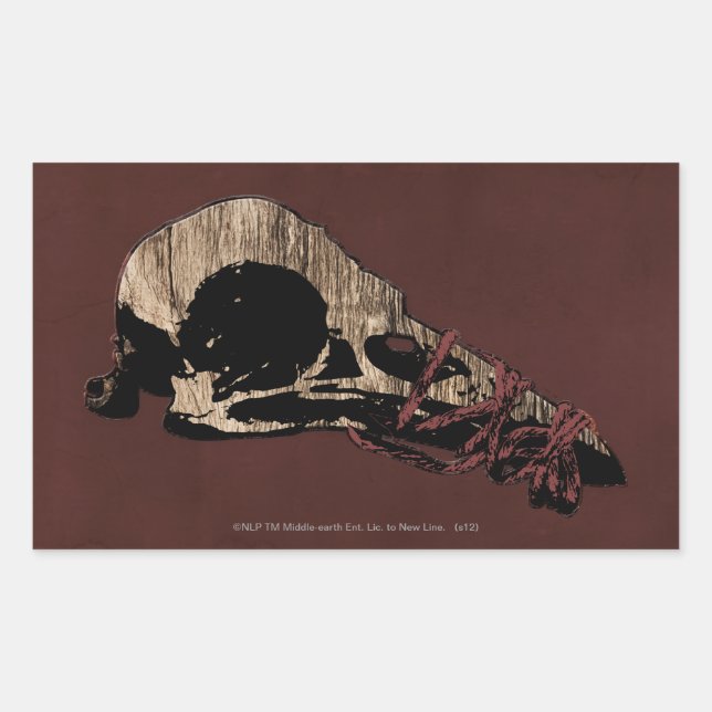 Bird Skull Rectangular Sticker (Front)
